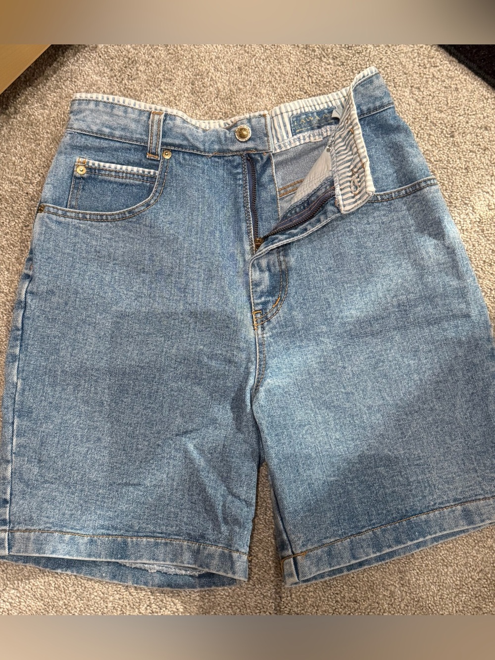 Vintage Lawman Premium Light Wash Denim Shorts